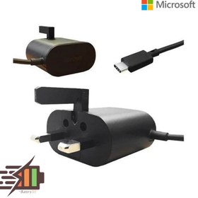 تصویر شارژر و کابل شارژ مایکروسافت Microsoft 18W type C 