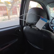 تصویر جالباسی استیل پشت صندلی خودرو 