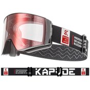 تصویر عینک اسکی KAPVOE مدل TK721 با لنز مغناطیسی، ضد مه، ضد UV، مناسب اسکی و اسنوبورد 
