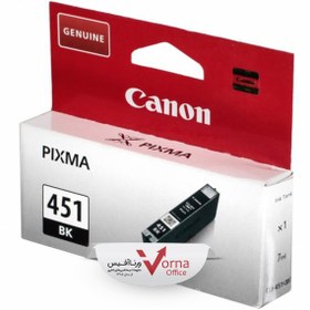 تصویر کارتریج جوهر افشان اصل Canon مشکی کد451 