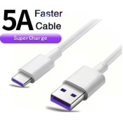 تصویر کابل تبدیل USB به USB-C مدل PURPLE-5A طول 1 متر 