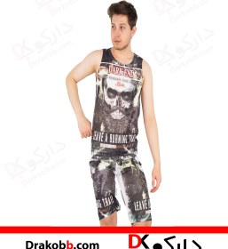 تصویر ست رکابی و شلوارک طرحدار / کد 19001 خریدی امن و مطمئن با دارکوبــ