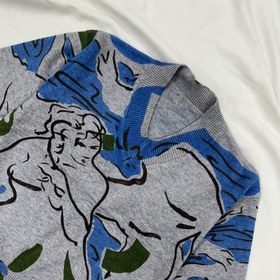 تصویر پلیور بافت طرح صورتک 