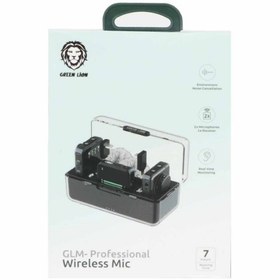 تصویر میکروفون بی سیم گرین لاین مدل GLM-PROFESSIONAL Wireless Mic Wireless Microphone 2 Users GREEN LION Model GLM - PROFESSIONAL