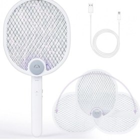 تصویر پشه کش راکتی تاشو مدل ۳۳۱۹ Electronic mosquito swatter 