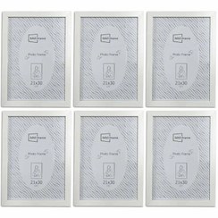 تصویر قاب عکس دیواری سایز ۳۰*۲۱ بسته ۶ عددی 