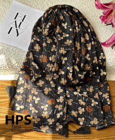 تصویر شال پاییزه طرح شبدر - 5 