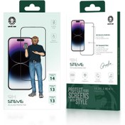 تصویر محافظ صفحه گرین لاین Green Lion مدل Steve HD مناسب برای آیفون 14 و 13 و 13 پرو Green Lion Steve HD screen protector for IPhone 14 / 13 / 13 Pro