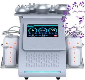 تصویر دستگاه لاغری کویتیشن جدید 6کاره 80K RF Cavitation NEW FACE 6 IN 1