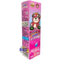 تصویر آبنبات موزیکال طرح میکروفون و خرسی 