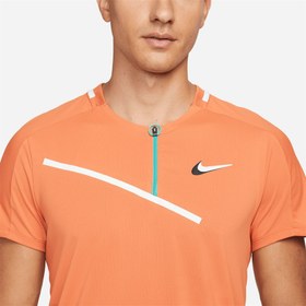 تصویر تی شرت تنیس مردانه نایک NikeCourt Slam Polo Neck- نارنجی 