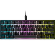 تصویر کیبورد گیمینگ مکانیکال با سیم کورسیر مدل K65 RGB MINI CORSAIR K65 RGB MINI MECHANICAL GAMING KEYBOARD