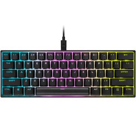 تصویر کیبورد گیمینگ مکانیکال با سیم کورسیر مدل K65 RGB MINI CORSAIR K65 RGB MINI MECHANICAL GAMING KEYBOARD