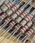 تصویر مقاومت کربنی 1 وات - 220 اهم RESISTOR 1W