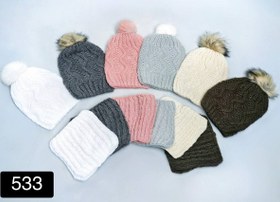 تصویر گردنی و کلاه مدل 553 - دارد / 