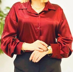 تصویر شومیز ساتن یلدایی جنس ساتن ال ایکس