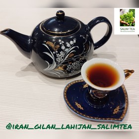 تصویر چای ممتاز زرین(سرگل بهاره) 1404 با بهترین کیفیت محصولی از باغات چای شهر زیبای لاهیجان(پایتخت چای ایران) 