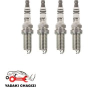 تصویر یک دست(4عدد)شمع ان جی کی NGK ژاپن مدل LFR6AIX-11 6619 آی ایکس پایه بلند سوزنی ایریدیم 