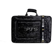 تصویر کیف حمل کنسول PS5 نهل مشکی مخمل 
