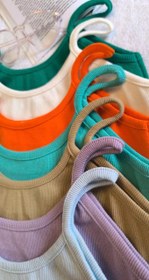 تصویر بادی زنانه بندی رنگی 