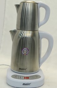 تصویر چای ساز برقی مایر 1800-2200 وات مدل MR-2015 Maier ا MR-2015 Maier Tea maker 2.5 Liter 1800-2200W MR-2015 Maier Tea maker 2.5 Liter 1800-2200W