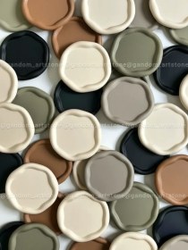 تصویر شیپ عکاسی (استند) دفورمه گرد سفید 