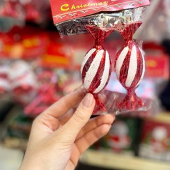 تصویر آویز درخت کریسمس مدل candy - تپل 