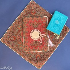 تصویر جانماز ترمه قرمز مدل شاه پسند 