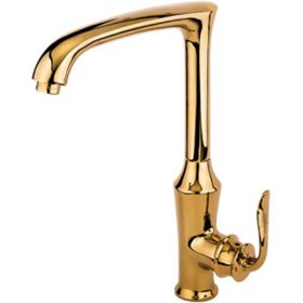 تصویر شیر ظرفشویی آشپزخانه قهرمان مدل  دریا  هلن طلایی Ghahraman Kitchen Faucet