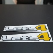 تصویر برچسب سوزوکی لتس 4 - زرد barchasb lets4