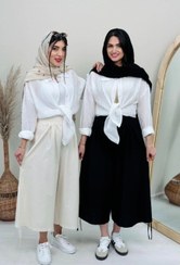 تصویر شلوار دامنی زنانه جنس لنین 