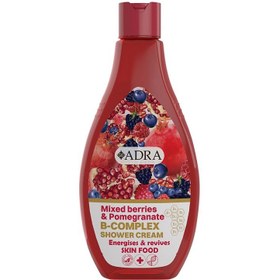 تصویر شامپو بدن کرمی توت وحشی و انار آدرا 400 میلی لیتر ا Adra Mix Berries And Pomegranate Shower Gel 400 ml Adra Mix Berries And Pomegranate Shower Gel 400 ml