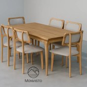 تصویر ست میز و صندلی ناهار خوری ۶ نفره مدل ریوا 