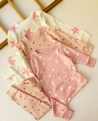 تصویر ست بلوز شلوار NEXT - 9-12 ماه / صورتی خال خال 