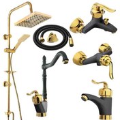 تصویر ست شیرآلات فراست پویا مدل قاصدک 