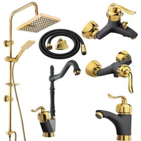 تصویر ست شیرآلات فراست پویا مدل قاصدک 