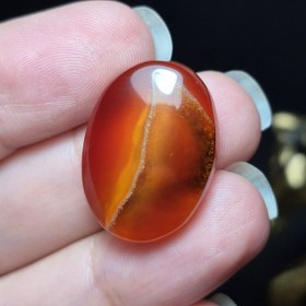 تصویر نگین سنگ عقیق خراسانی معدنی کد k1176 