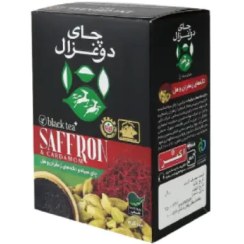 تصویر چای دو غزال با زعفران و هل ۱۰۰ گرم 