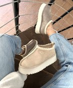 تصویر نیم بوت زنانه اگ موچی سایز ۳۷ رنگ کرم 