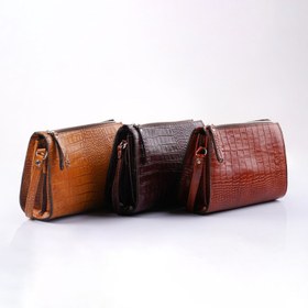 تصویر کیف چرم طبیعی مدل لاله 