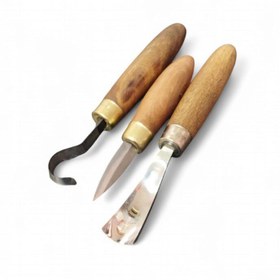 تصویر ست ۳ عددی مغار قاشق تراشی 