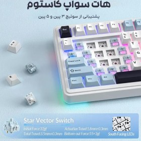 تصویر کیبورد گیمینگ آئولا مدل S75 Pro بی سیم 