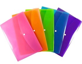 تصویر پوشه دکمه دار پلاستیکی ضخیم 