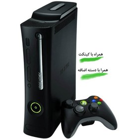 تصویر خرید ایکس باکس 360 الایت 120G دو دسته با بازی همراه با کینکت | قیمت Xbox 360 ریفر 