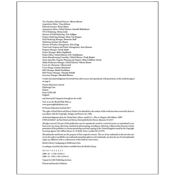 خرید و قیمت کتاب C++ How to Program 10th edition اثر Paul Deitel ...