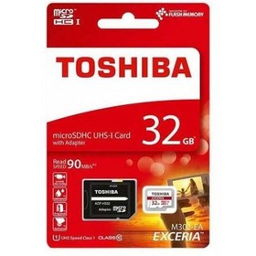 تصویر کارت حافظه رنگی TOSHIBA 32G کلاس 10 سرعت 90MB/s 