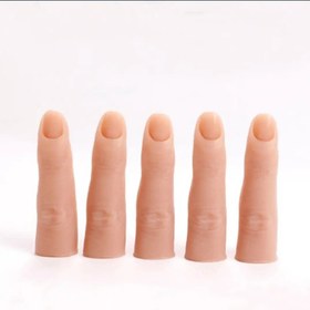 تصویر انگشت مصنوعی سیلیکونی فینگر آموزشی طبیعی artificial natural finger for practice/ silicone material