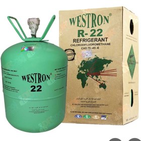 تصویر گاز کولر وسترون اصلی (WESTRON) مدل R22 وزن 13.6 