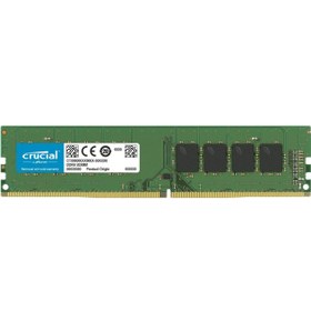 تصویر رم دسکتاپ DDR4 تک کاناله 2666 مگاهرتز کروشیال مدل CL17 ظرفیت 8 گیگابایت 2666 MHz single-Channel DDR4 Desktop RAM, Model CL17, Capacity 8 GB