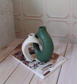 تصویر گلدون دو قلو 